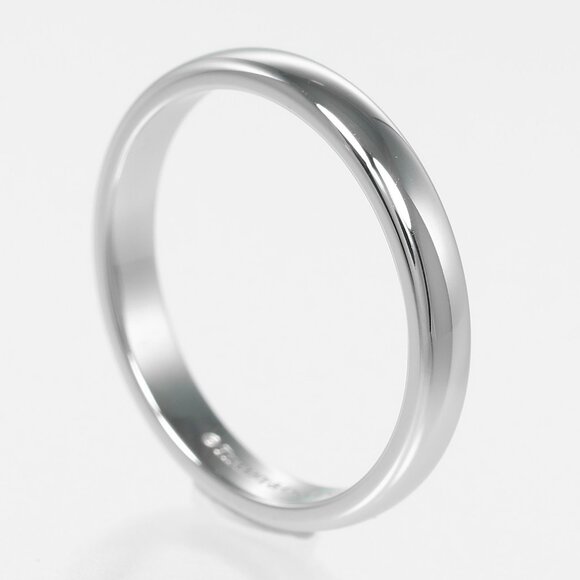 TIFFANY&Co. forever classic band Ring 0.1" model Pt950Platinum #7.8(US Siz... - Picture 3 of 9